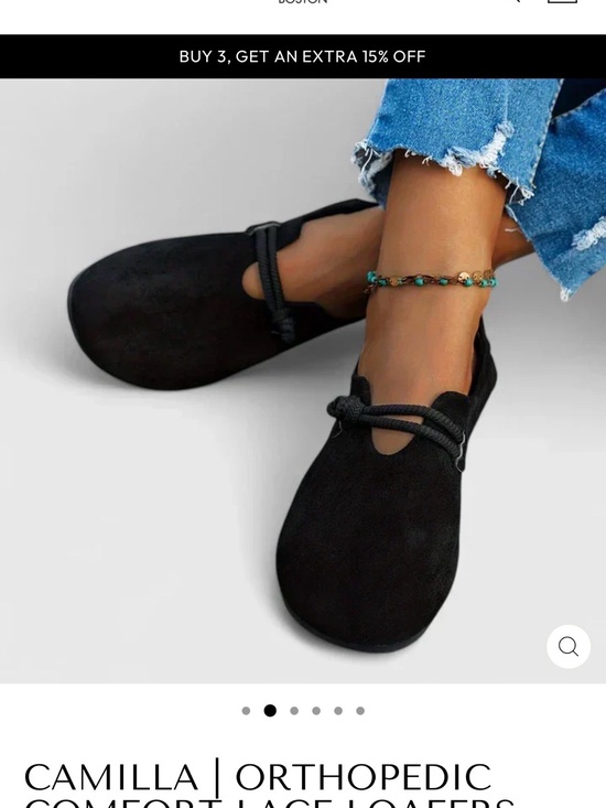 Camilla Shoes - Camilla Black Lace-Front Suede-Look Comfort Flats